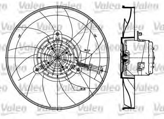 VALEO 698530 Fan, radiator
